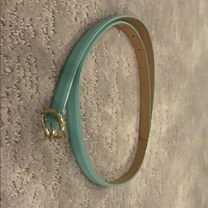Slim trendy J Crew belt. Aqua or teal color